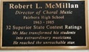 Robert L. McMillan Plaque