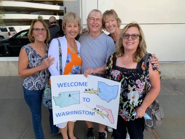 Carol Ostertag Freniere, Amy Clark Houck, Janet Olson Shacklett, Patti Stackhouse Fitzpatrick, Sandy Balthaser Goodwin